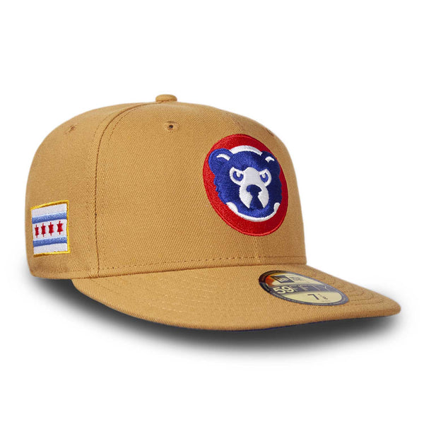 Chicago Cubs Angry Bear Panama Tan 59FIFTY Fitted Cap