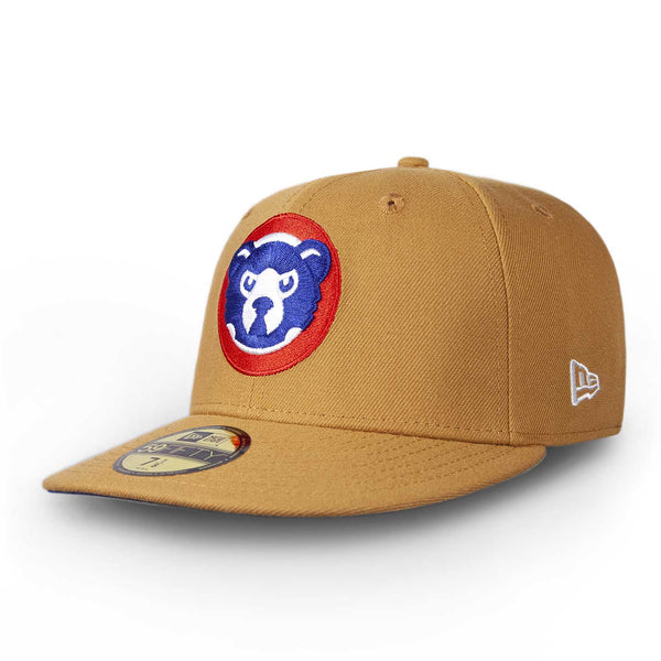 Chicago Cubs Angry Bear Panama Tan 59FIFTY Fitted Cap