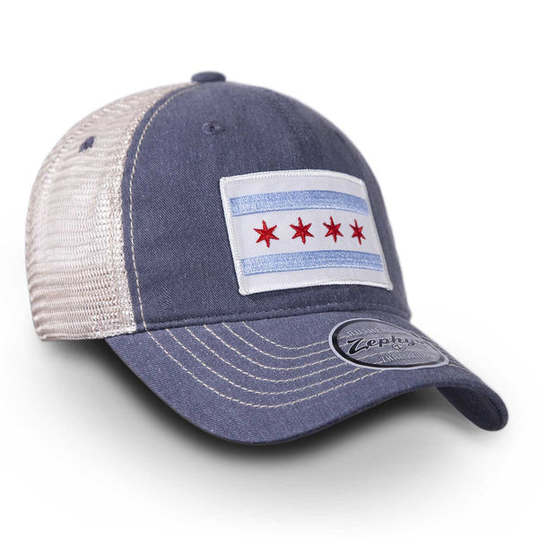 Chicago Flag Scout Adjustable Trucker Cap
