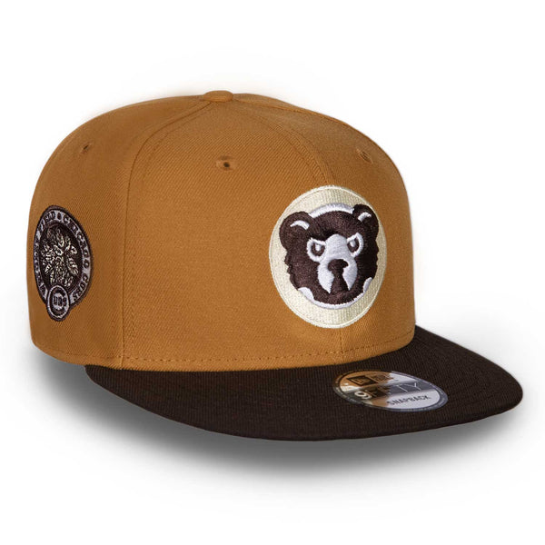 Chicago Cubs Tan Angry Bear 9FIFTY Snapback Cap