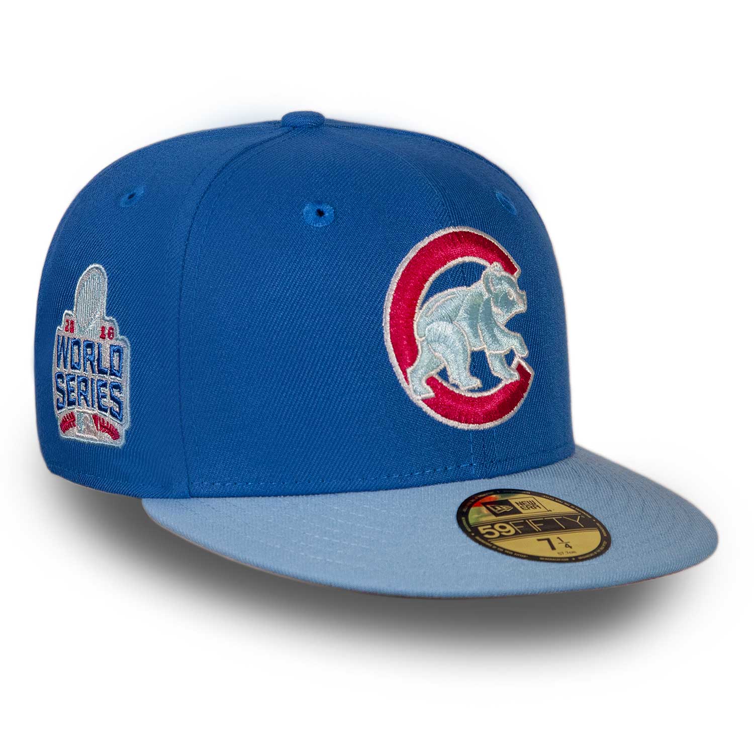 Chicago Cubs 2016 World Series Royal Walking Bear 59FIFTY Fitted