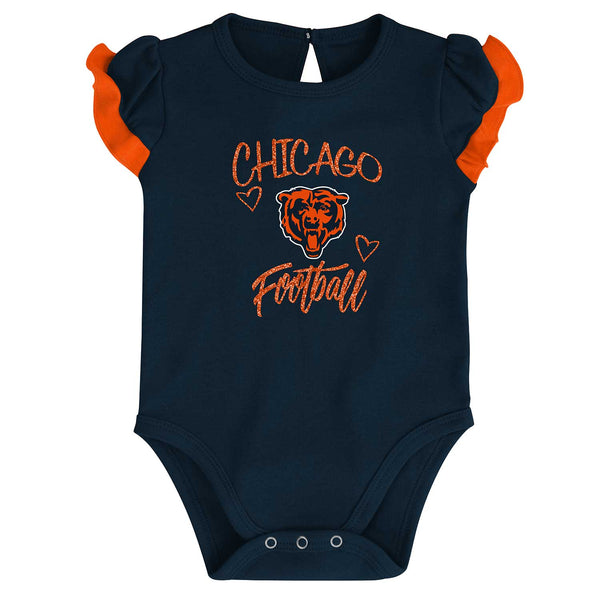 Chicago Bears Newborn Too Much Love 2-Pack Creeper Set