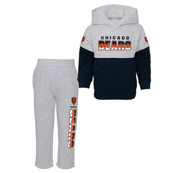 Outerstuff Toddler Heather Gray/Navy Chicago Bears Playmaker Hoodie and Pants Set Size: 2T