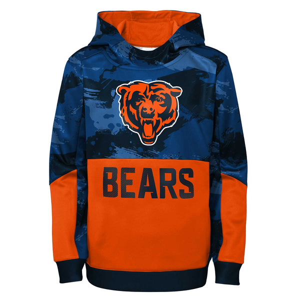 Chicago Bears Youth Covert Performance Hooded Sweatshirt Wrigleyville Sports
