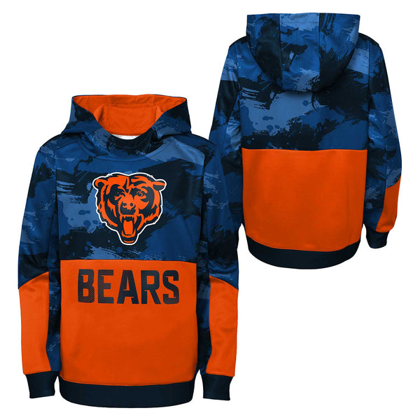 Chicago Bears Youth Covert Performance Hooded Sweatshirt