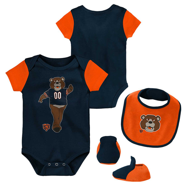 Chicago Bears Infant Little Champ Mascot Creeper Set