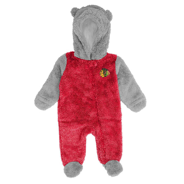 Chicago Blackhawks Newborn Game Nap Teddy Bunting Coverall