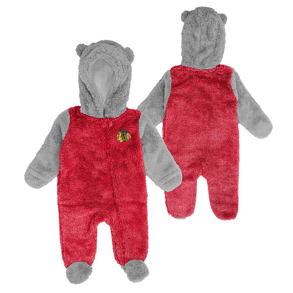 Chicago Blackhawks Newborn Game Nap Teddy Bunting Coverall