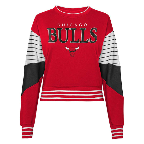 Chicago Bulls Youth Girls Cheer Motion Fashion Crew Sweatshirt