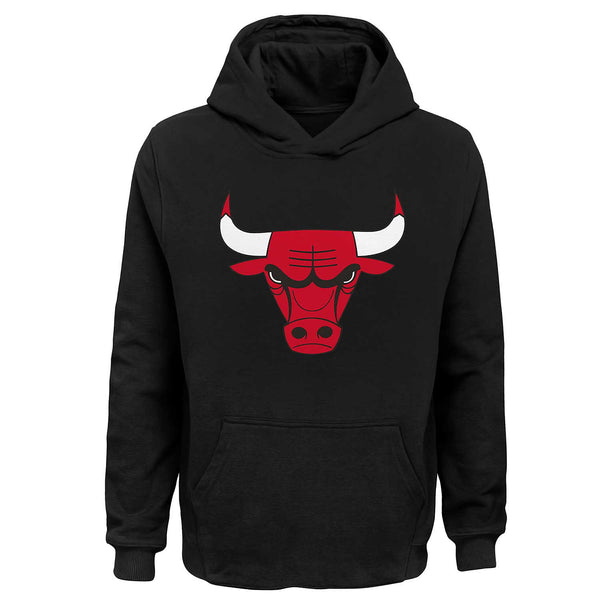 Chicago Bulls Preschool Black Primary Hooded Sweatshirt