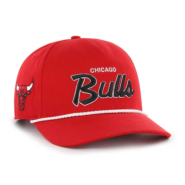 Chicago Bulls Red Crosstown Script Hitch Adjustable Cap