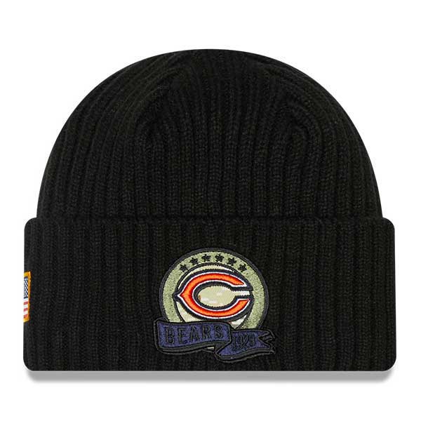 Chicago Bears 2022 Black On Field Knit Hat