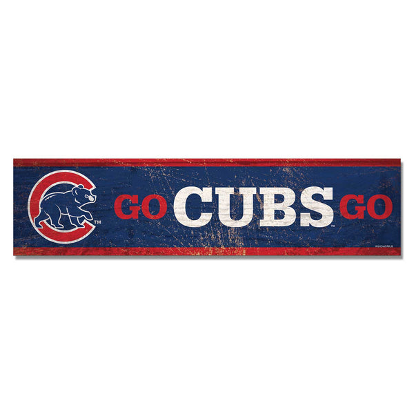 Chicago Cubs Go Cubs Go Wooden Magnet