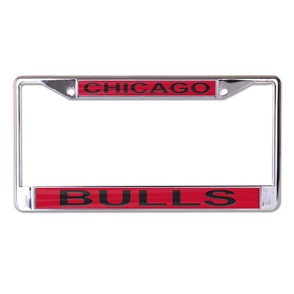 Chicago Bulls Chrome and Red License Plate Frame
