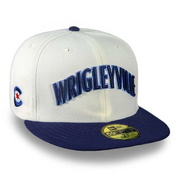 Chicago Cubs City Connect Cream Wordmark 59FIFTY Fitted Cap 8 = 25 in = 63.5 cm