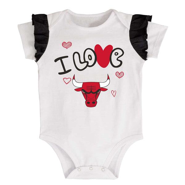 Chicago Bulls Infant I Love Basketball 3pc Fashion Set