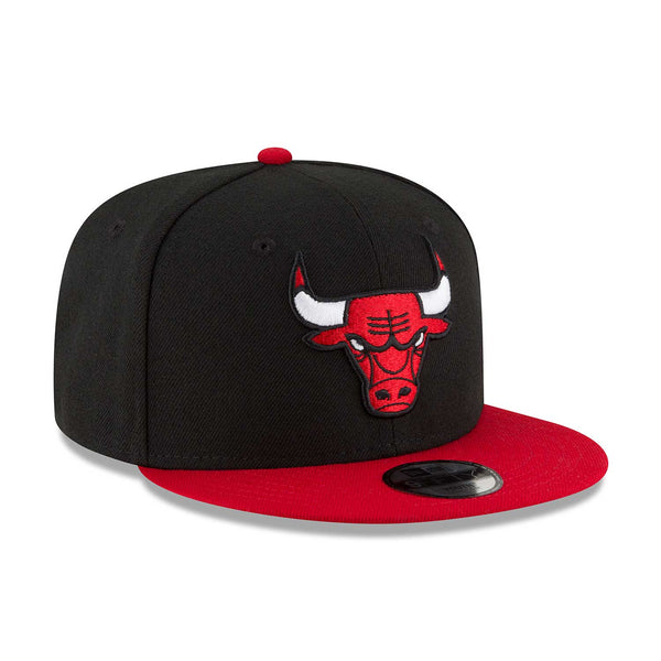 New Era 9FIFTY Chicago Bulls Trucker Snapback Hat Black White
