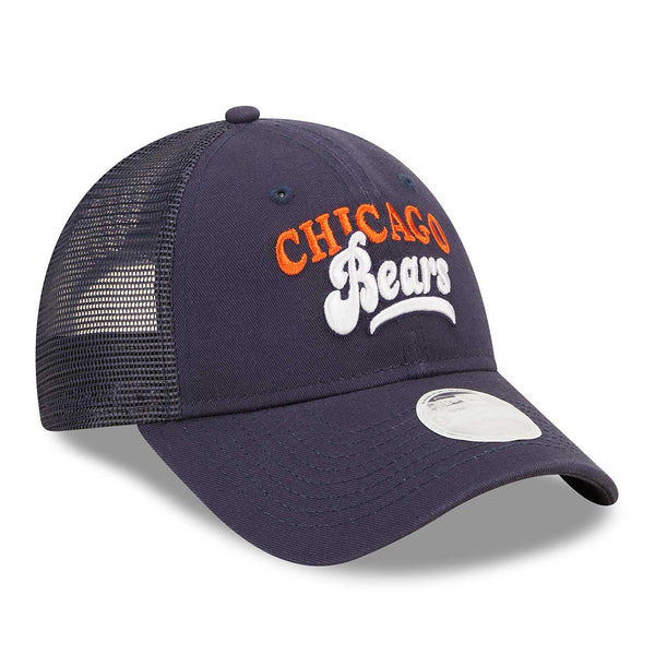 Chicago Bears Ladies Team Script 9FORTY Adjustable Trucker Cap