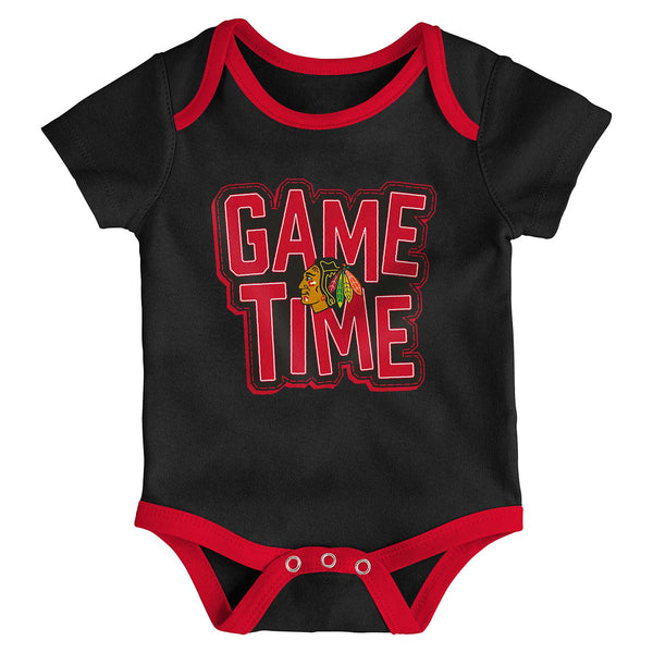 Chicago Blackhawks Infant Game Time 3-Pack Creeper Set