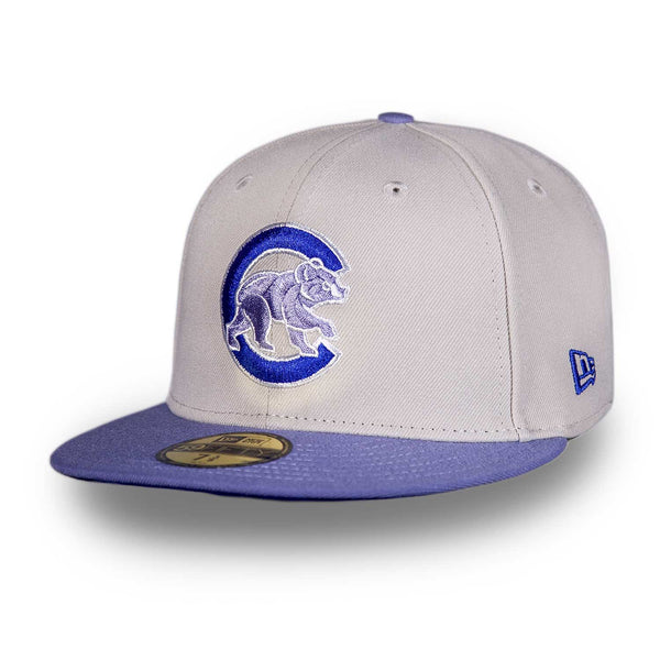 Chicago Cubs Stone Lavender Walking Bear 2016 World Series 59FIFTY Fitted Cap