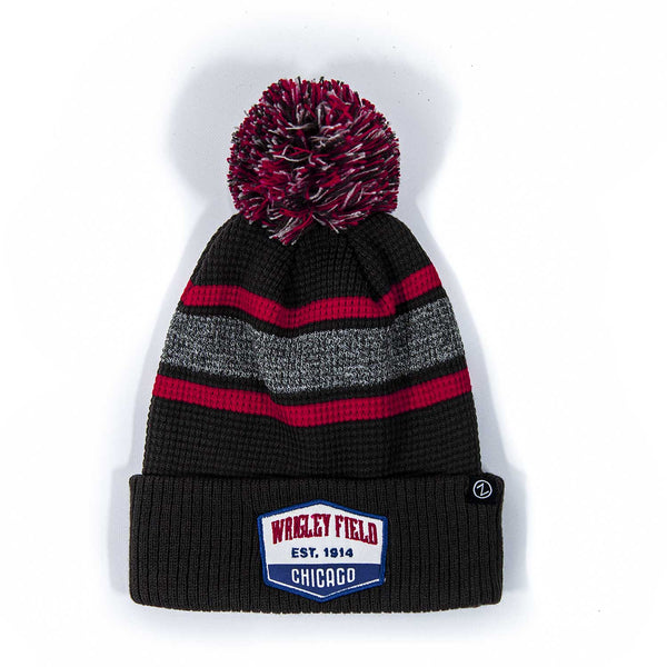 Wrigley Field Blair Established 1914 Pom Knit Hat