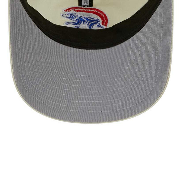 Chicago Cubs Cream Walking Bear Core Classic 9TWENTY Adjustable Cap