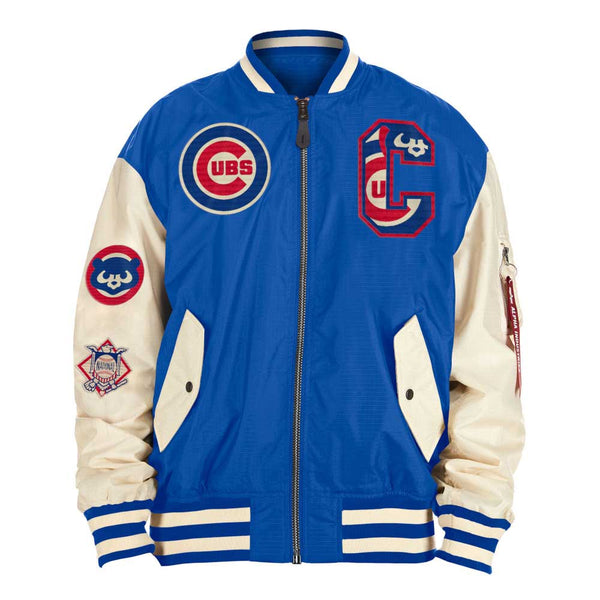 Cubs 迷彩スタジャン Lサイズ Chicago Cubs Alpha Industries L-2B Reversible Jacket