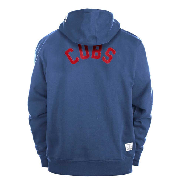 Chicago Cubs Alpha Industries Bullseye 1/4-Zip Hooded Sweatshirt