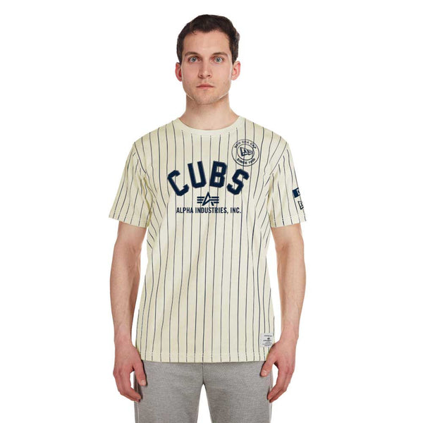 Chicago Cubs Alpha Industries 1914 Pinstripe T-Shirt