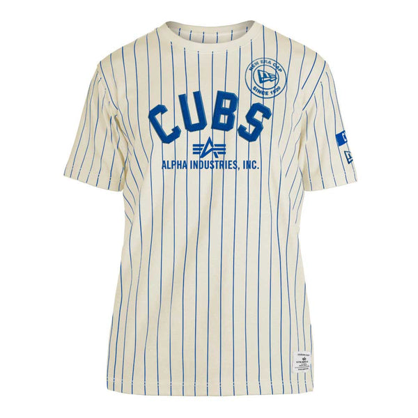 Chicago Cubs Alpha Industries Bullseye Pinstripe T-Shirt