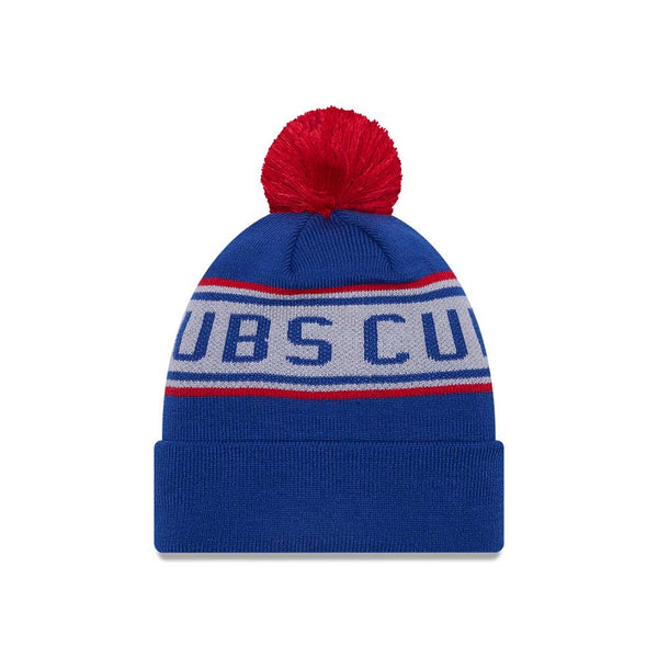 Chicago Cubs Bullseye Repeat Pom Knit Hat