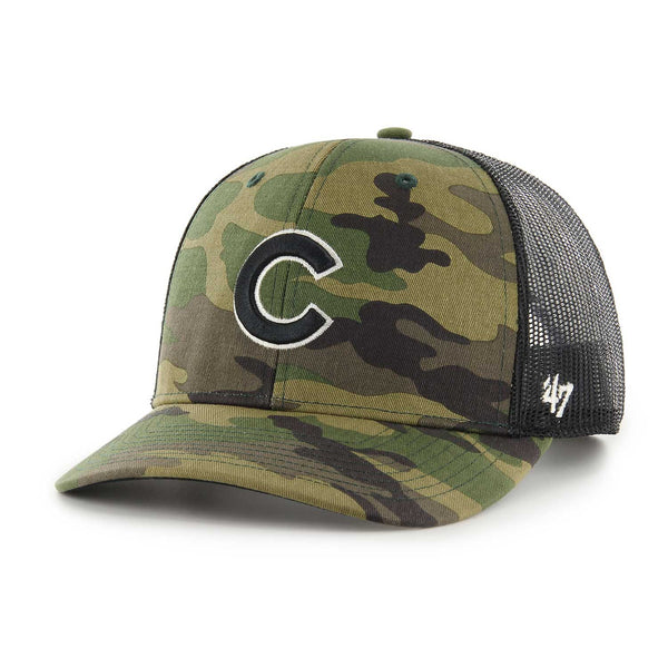 Chicago Cubs Camouflage Trucker Cap