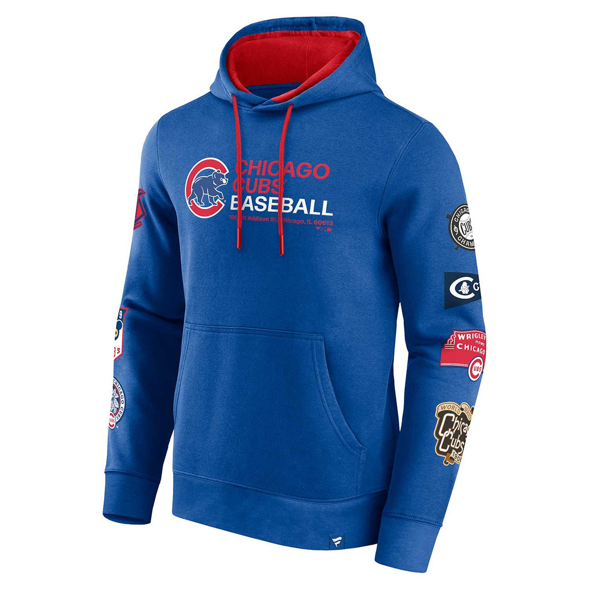 Chicago Cubs Vintage Fundamentals Hooded Sweatshirt Wrigleyville