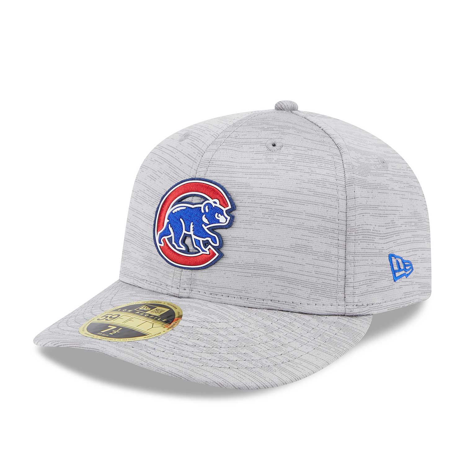 Chicago Cubs 2023 Grey Clubhouse 59FIFTY Low Profile Fitted Cap 7 5/8 = 23 7/8 in = 60.6 cm