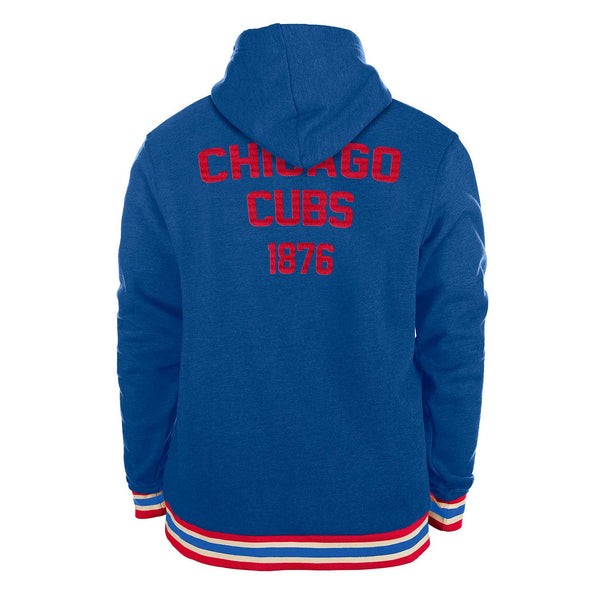 Chicago Cubs Walking Bear Bi-Blend Established Hooded Sweatshirt Small