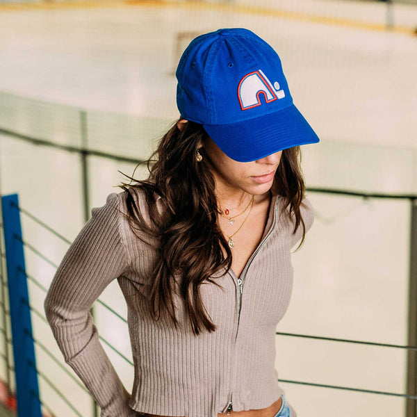 Quebec Nordiques Blue Line Adjustable Cap