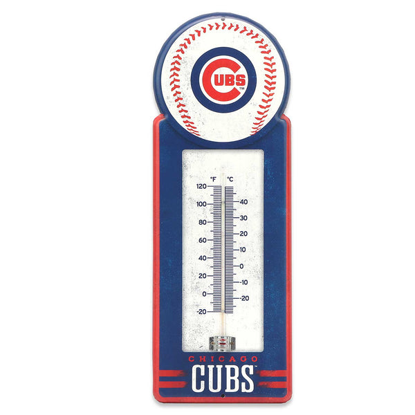 Chicago Cubs 6"X 16" Hanging Thermometer