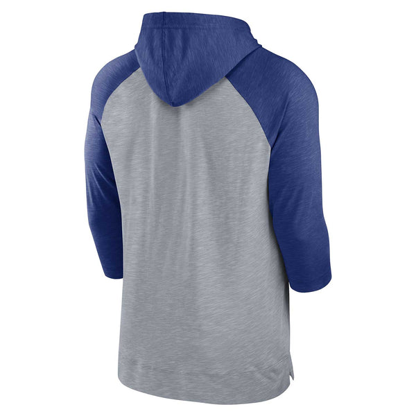 Chicago Cubs Nike 3/4-Sleeve Raglan Hooded T-Shirt
