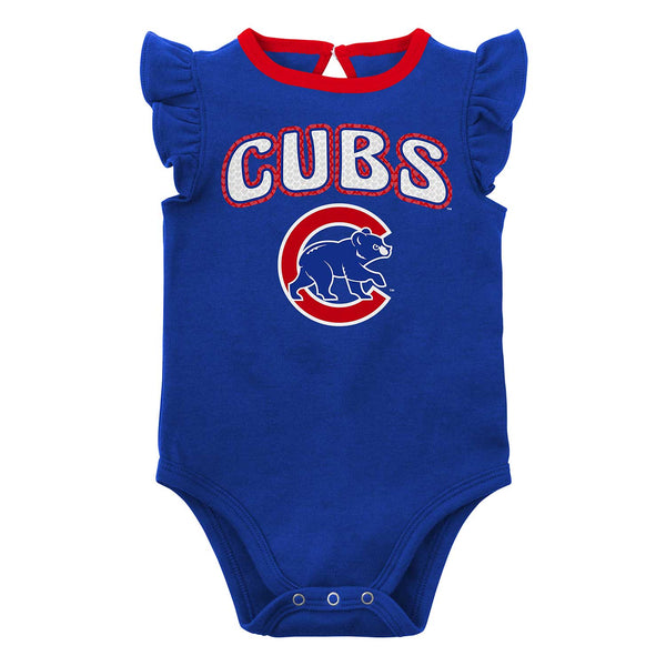 Chicago Cubs Infant Girls Two Pack Creeper Set