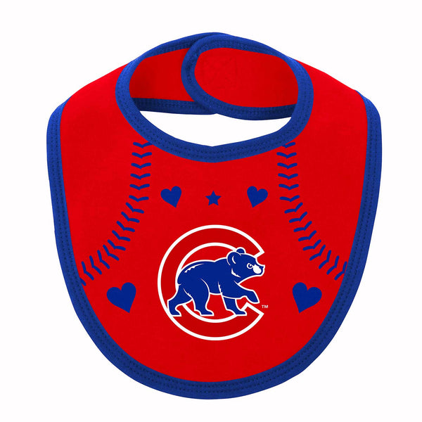 Chicago Cubs Infant Love Of Baseball Bib Bootie & Creeper Set