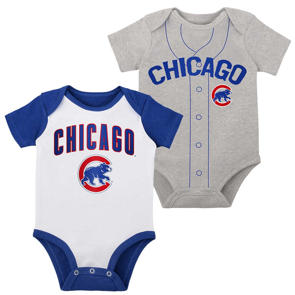 Chicago Cubs Infant Little Slugger Two Pack Creeper Set