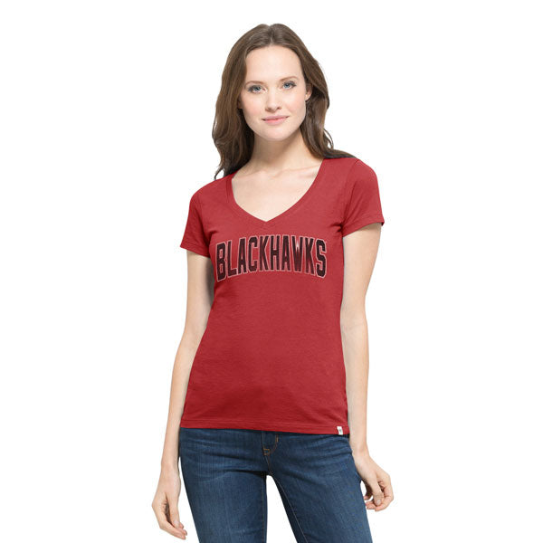 Chicago Blackhawks Ladies Rescue Flanker V-Neck T-Shirt