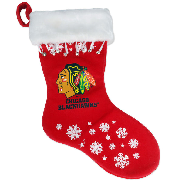 Chicago Blackhawks Snowflake Stocking