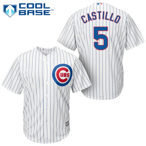Chicago Cubs Wellington Castillo Youth Home Cool Base Replica Jersey