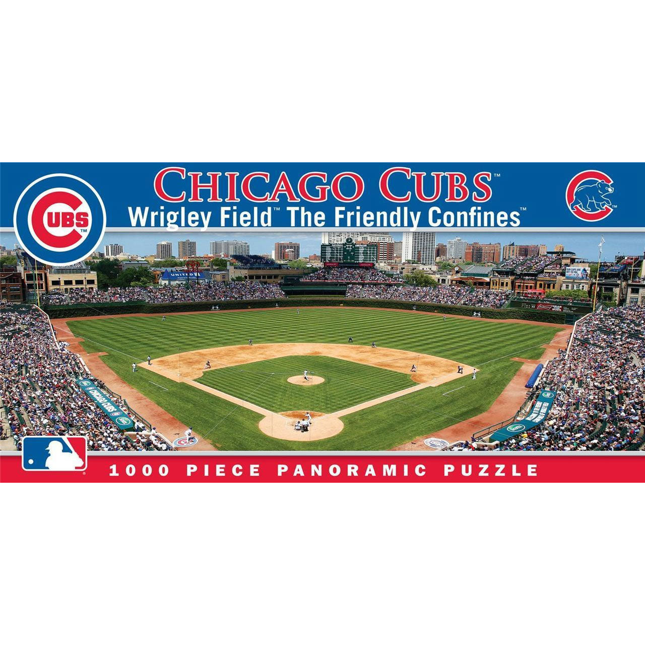 レア500個限定、Chicago Cubs Wrigley Field メダル Chicago Cubs Wrigley Field Panoramic Puzzle – Wrigleyville Sports