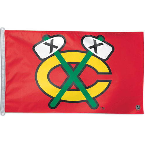 Chicago Blackhawks Tomahawk Logo 3' x 5' Flag