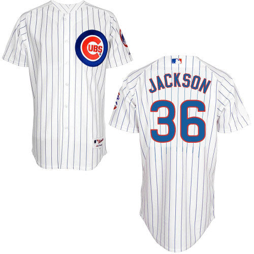 Chicago Cubs Edwin Jackson Authentic Home Jersey