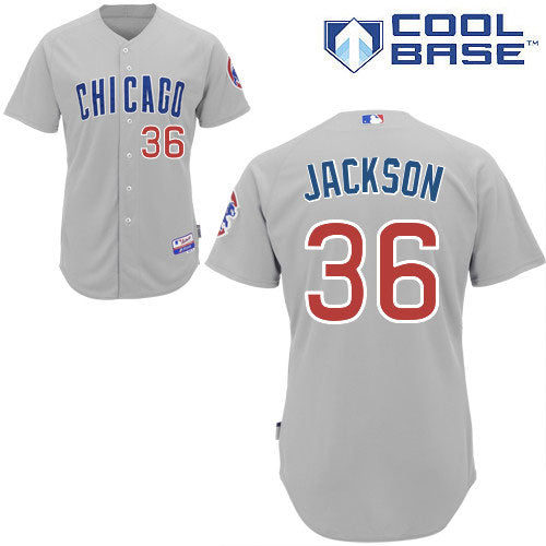 Chicago Cubs Edwin Jackson Authentic Road Cool Base Jersey