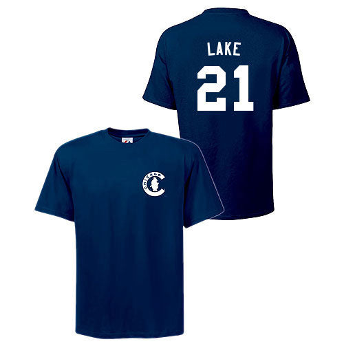 Chicago Cubs Junior Lake Navy Name and Number T-Shirt