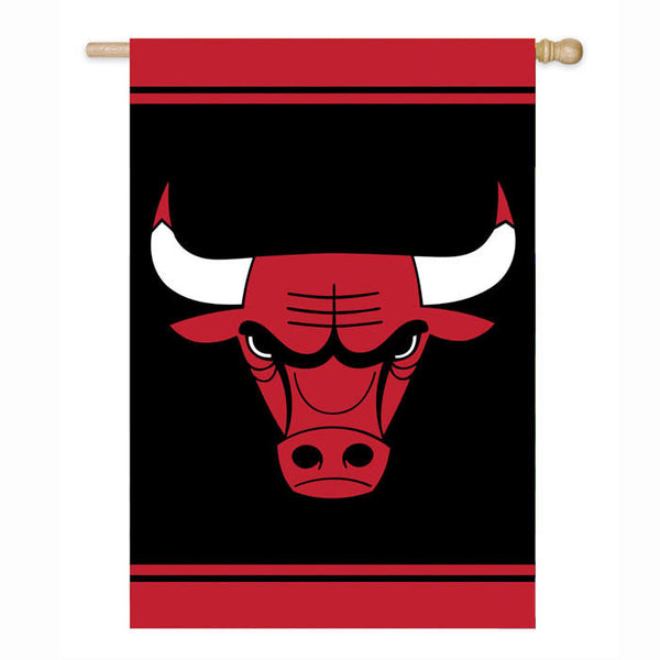 Chicago Bulls Applique House Flag